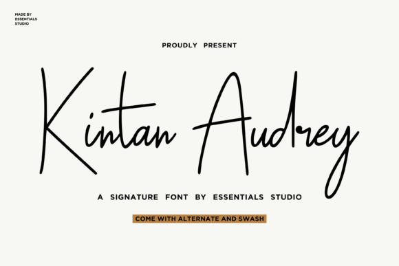Kintan Audrey – The Handwritten Font That Works Everywhere