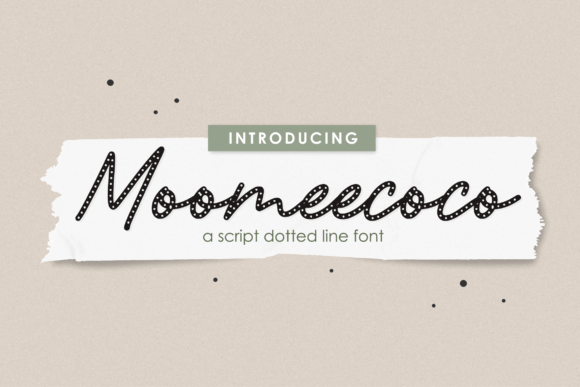 Moomeecoco: The Dotted Handwritten Font Your Designs Need