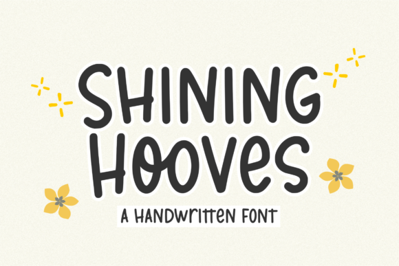Shining Hooves Font β A Cute Display Font Worth Exploring